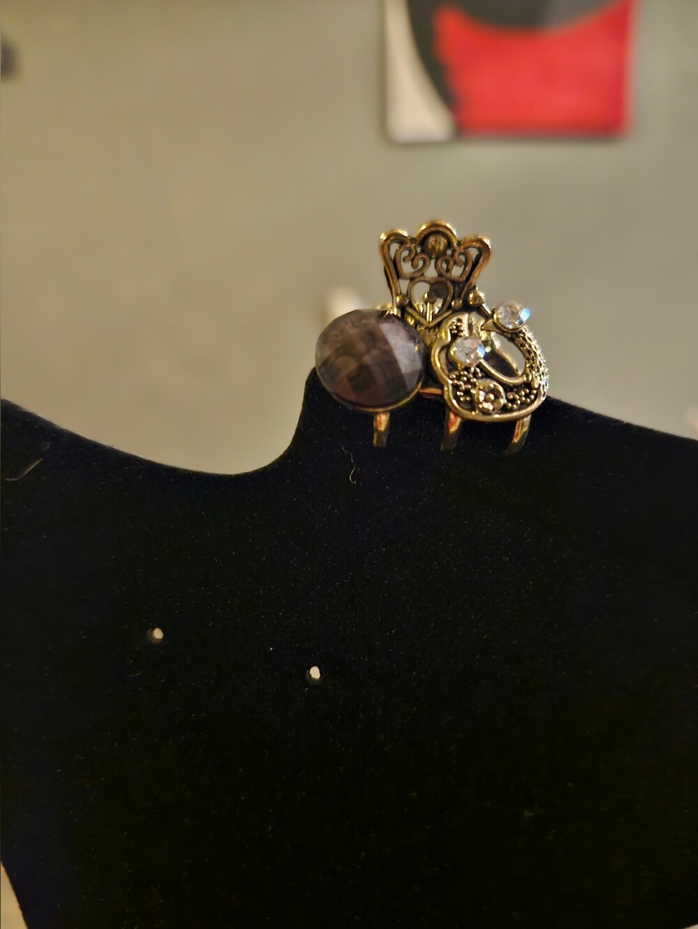 Vintage Goldplated Mini BEE Hair Clip  Claw